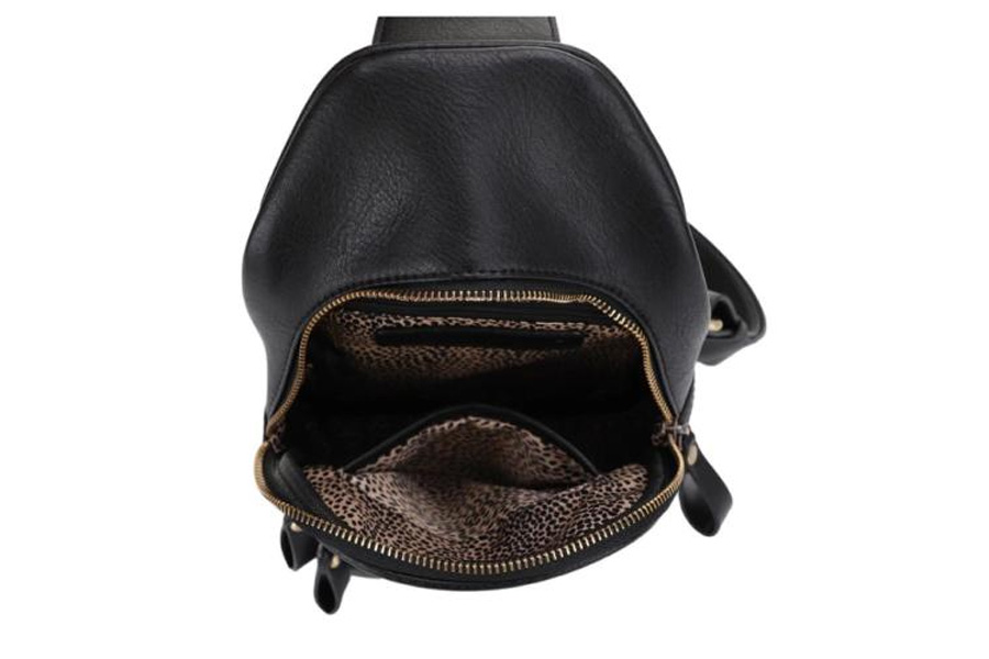 Jessie And James Jessie and James Jeannie Concealed Carry Lock and Key Sling Shoulder Backpack, Black